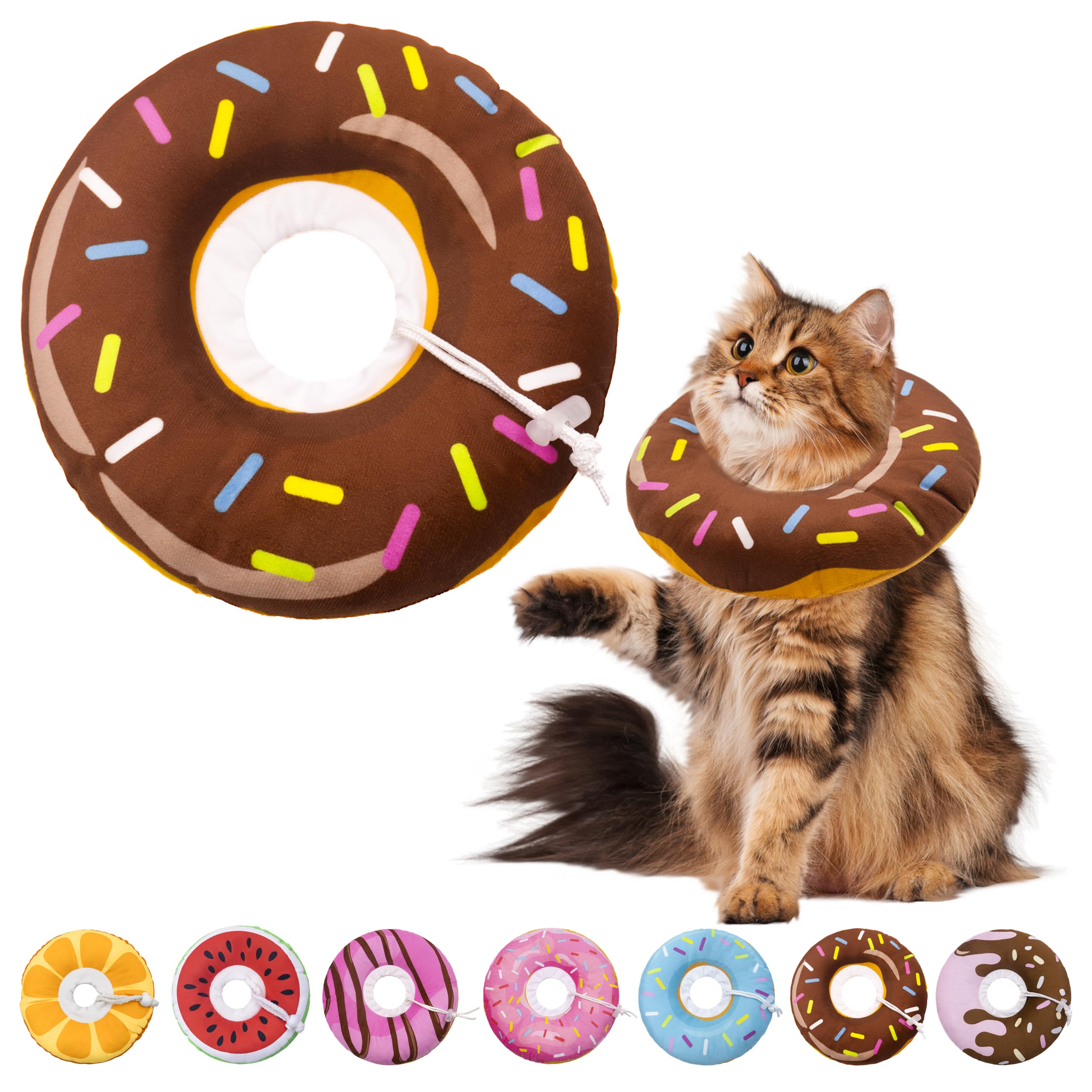 Seyezo collier conique chat doux, confort optimal pour le port quotidien.