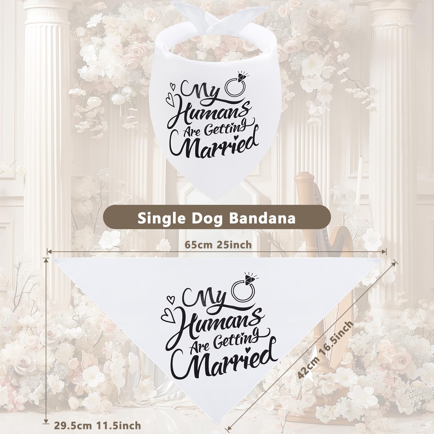 Bandana Seyezo en polyester doux pour chien, confort au quotidien