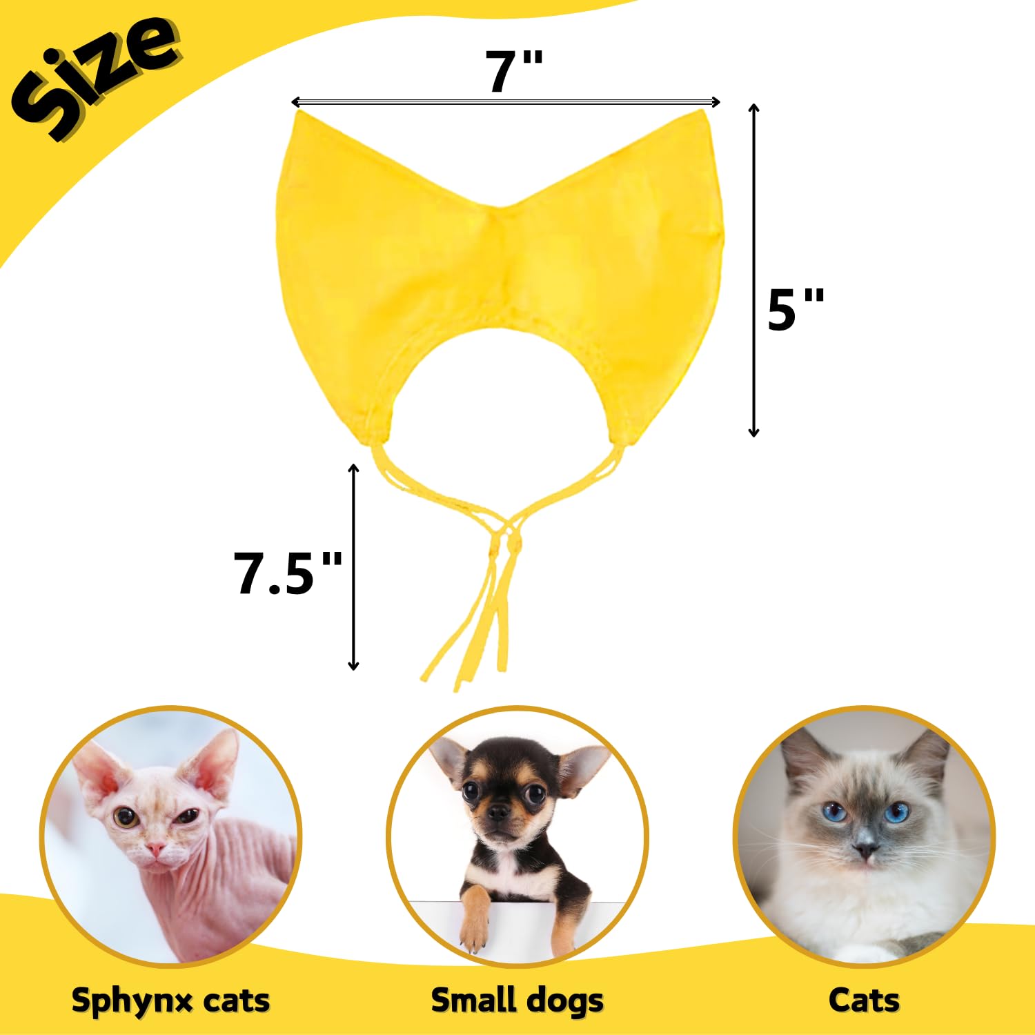Protection des oreilles SEZDEKI pour chats, évite l'eau et le shampoing.