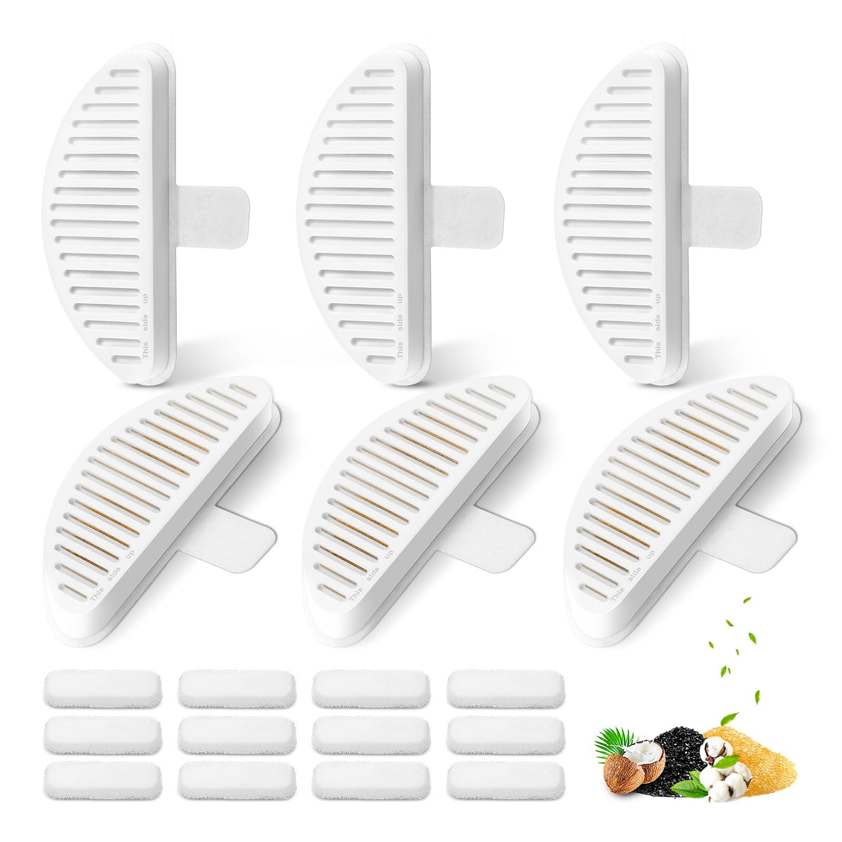 Filtres SgurFin pour fontaine chat 67oz, pack6 pour eau plus propre