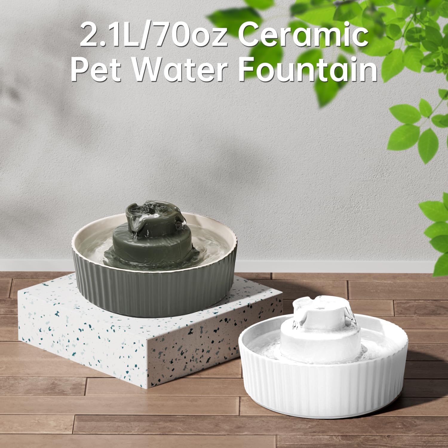 SgurFin fontaine-eau-chat-compatibilite-chat-chien: convient à plusieurs animaux domestiques.