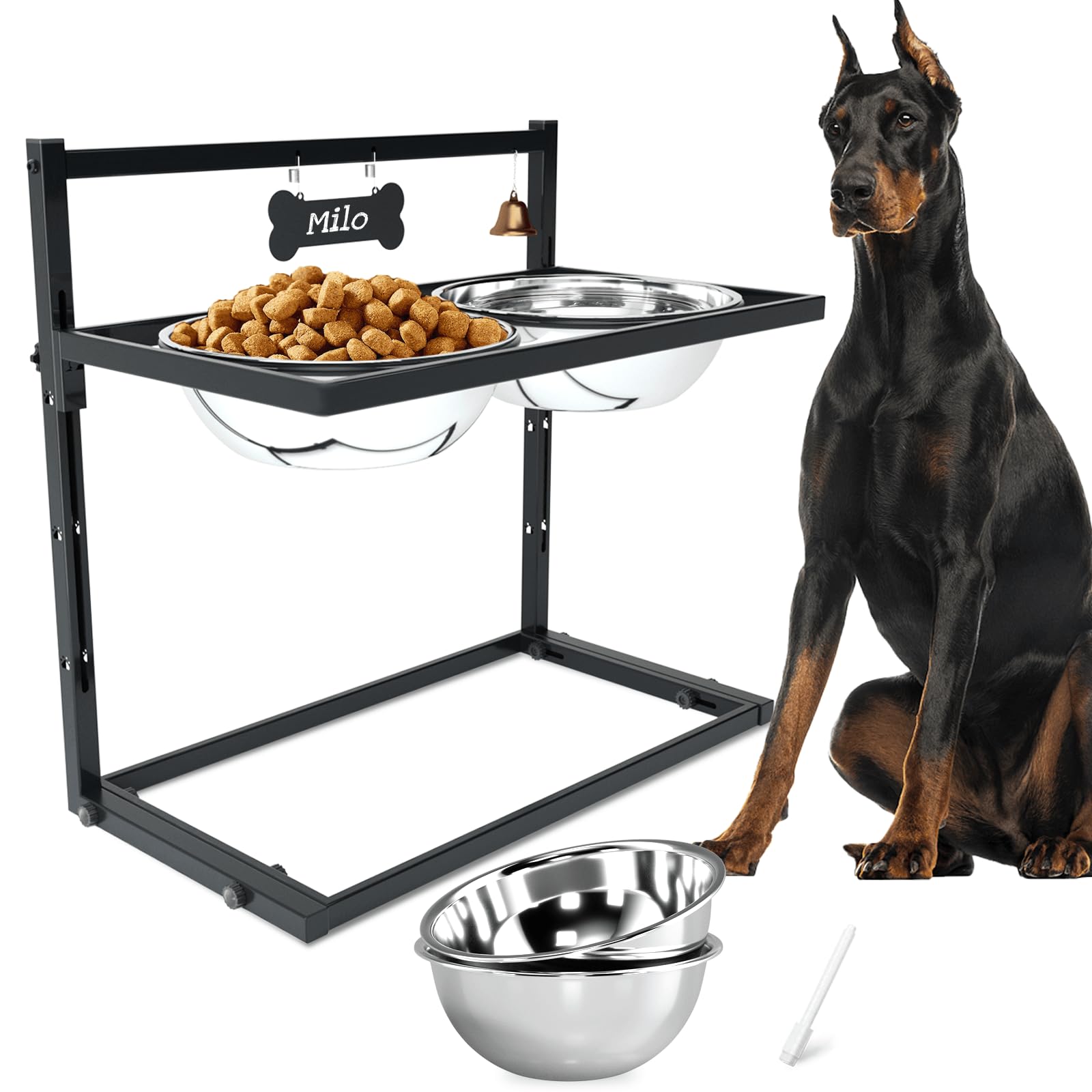 SHAINFUN alimenteur-chien surélevé, confort du cou pour grandes races et repas facilité.