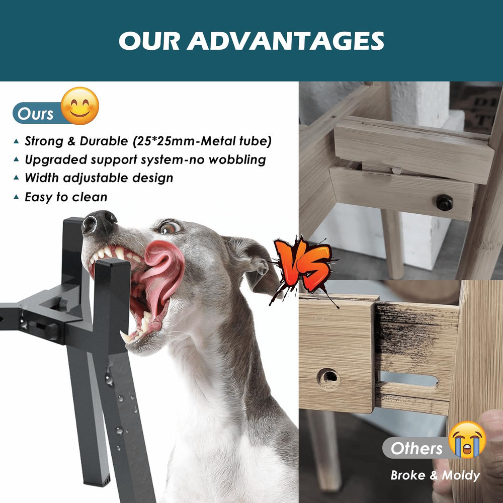 SHAINFUN base stable pour chien, design robuste pour repas quotidiens