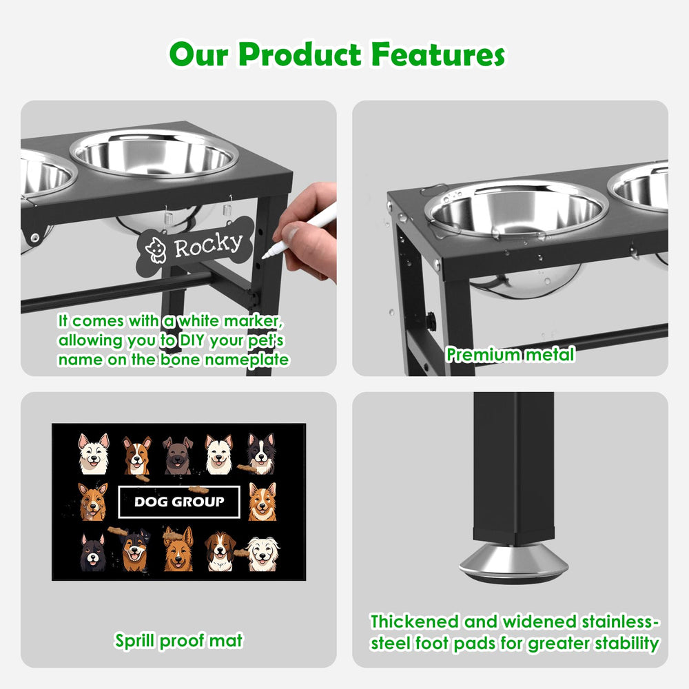 SHAINFUN bols inox 1700 ml, durables et faciles à nettoyer
