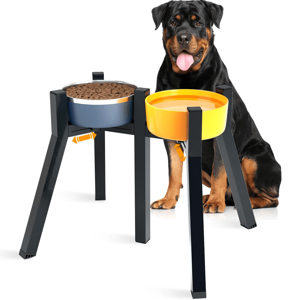 SHAINFUN support gamelle pour chien grand, stabilité renforcée pour repas propres