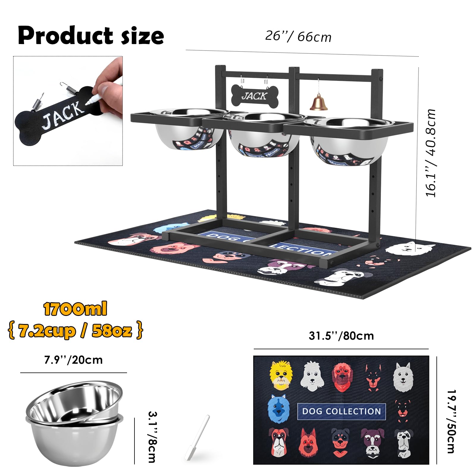 SHAINFUN tapis-anti-deversement protège le sol pendant les repas.