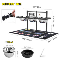 Tapis anti-projections SHAINFUN garde le sol propre lors des repas.