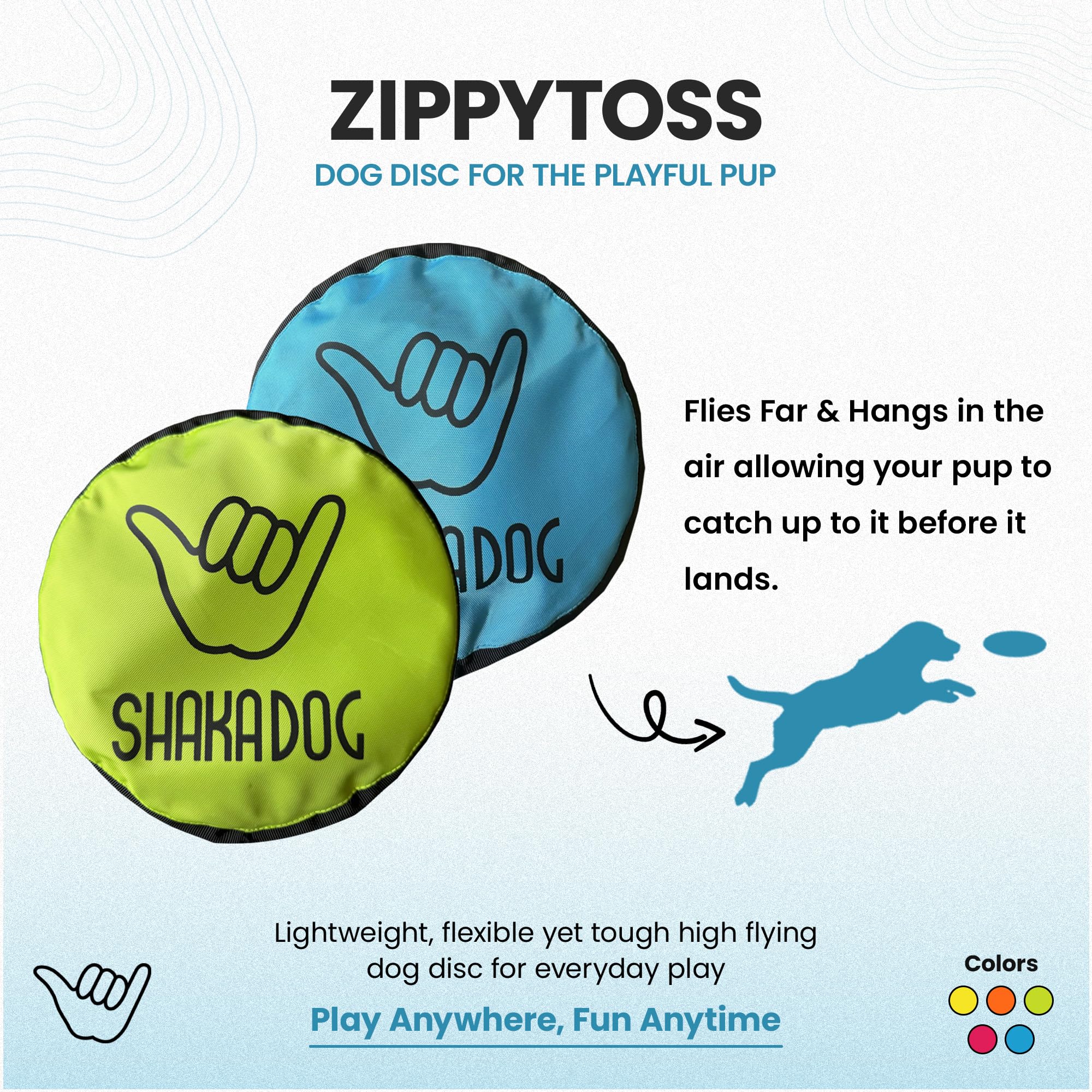 ZippyToss par Shaka, disque lumineux et flottant pour des jeux près de l'eau.
