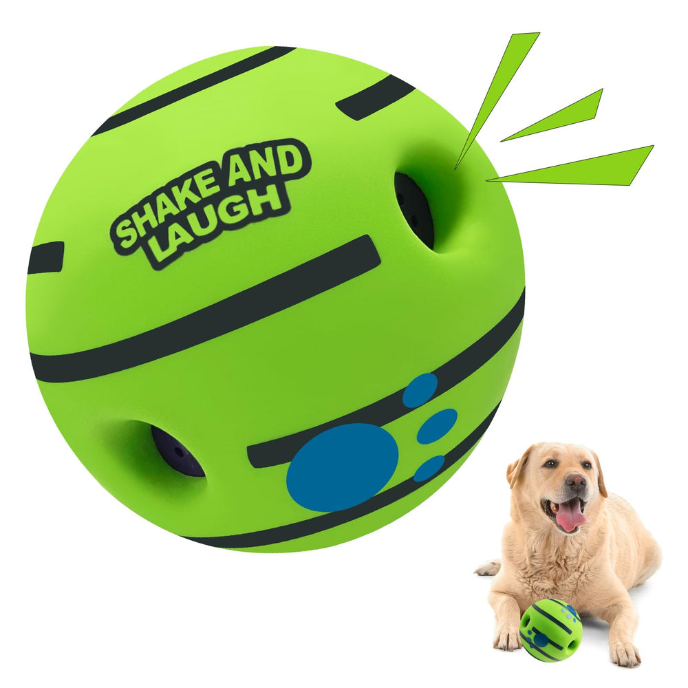 SHAKE AND LAUGH balle interactive XL qui roule, stimule l'activité physique du chien.
