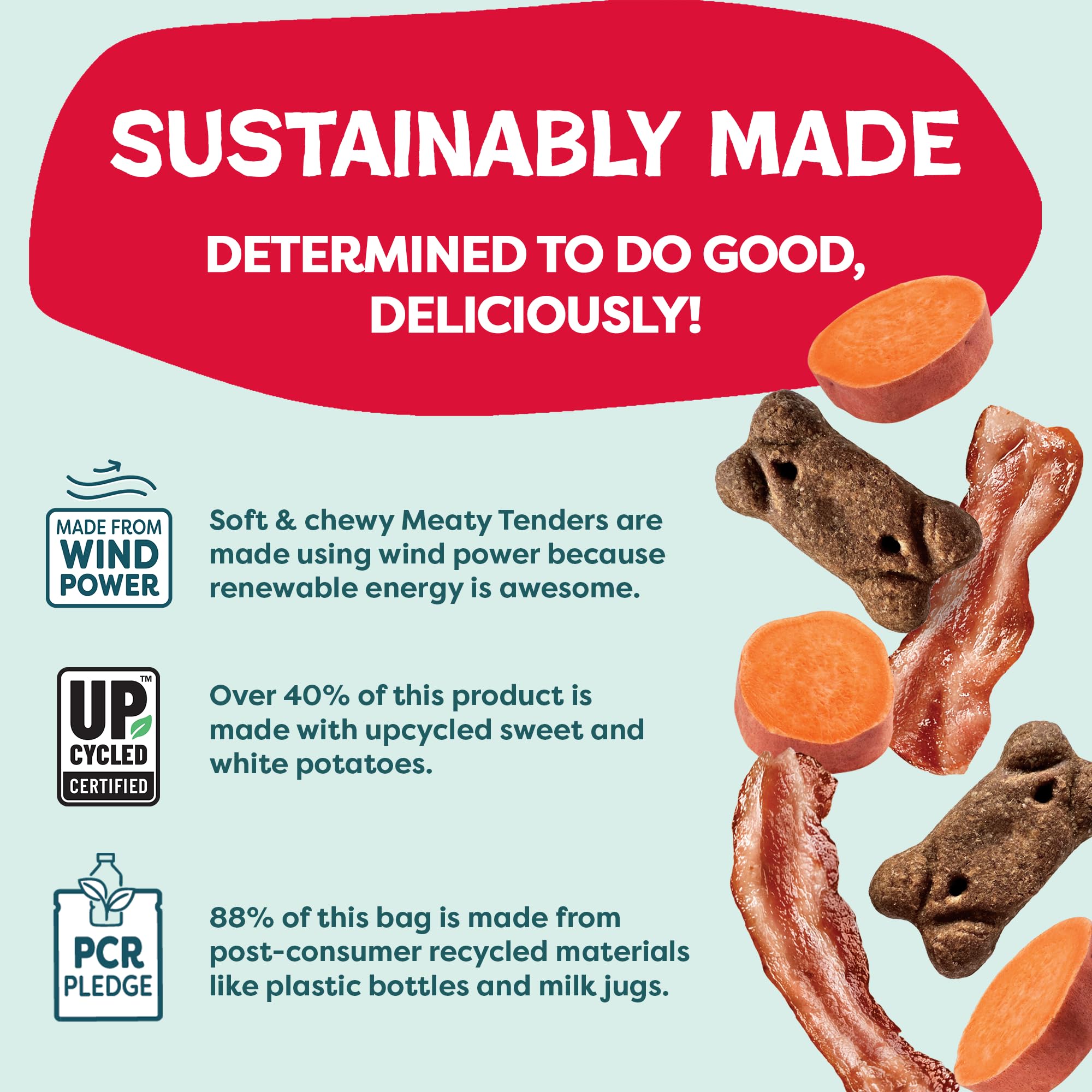 Sans additifs artificiels, friandise naturelle Shameless Pets.