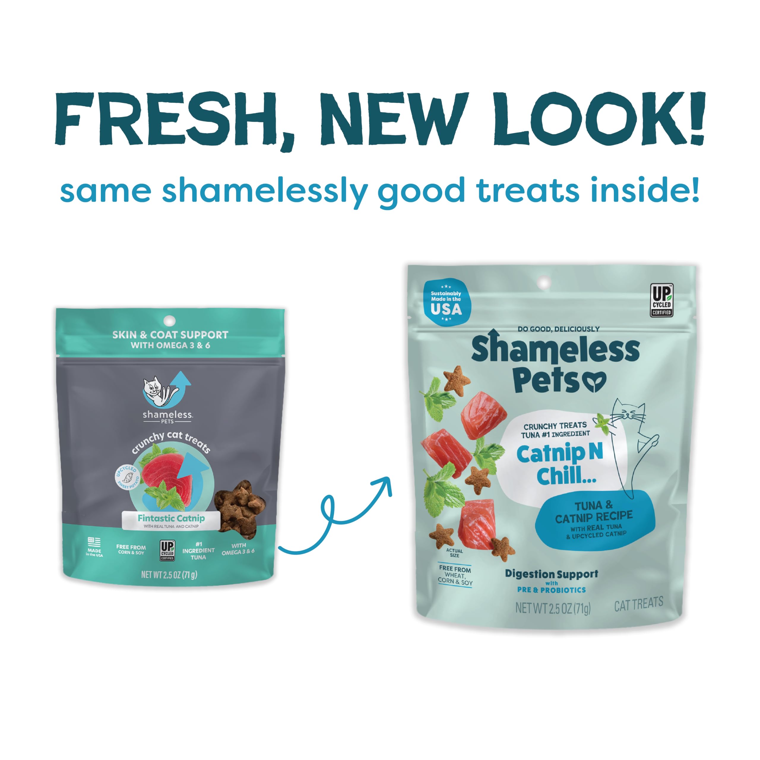Friandise étoilée Shameless Pets Catnip en forme croquante pour chats.