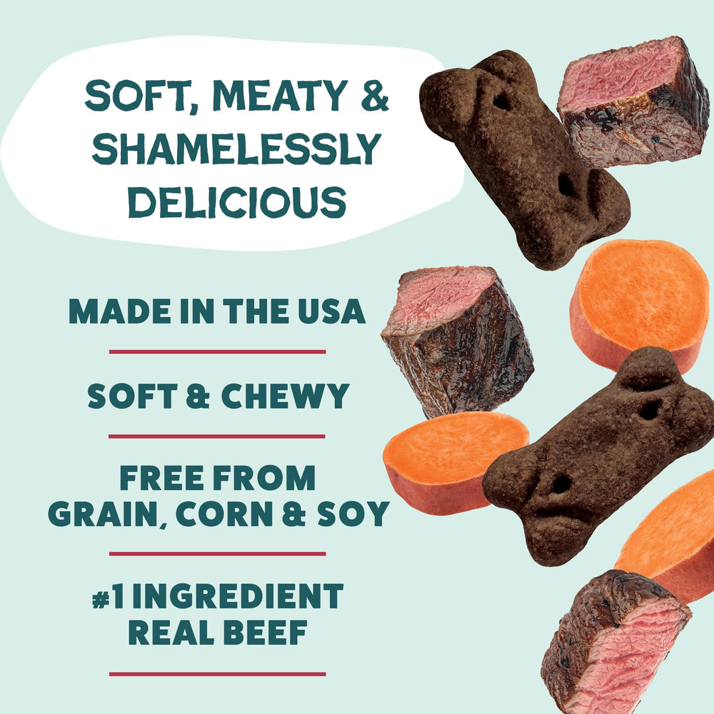 Shameless Pets Beef Up Meaty Tenders : fibres-digestives patate-douce-upcyclee.