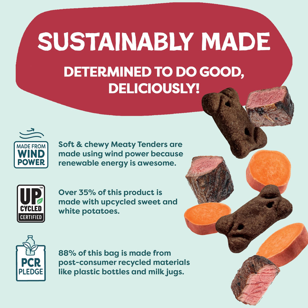 Shameless Pets Beef Up Meaty Tenders : ingredients-reels-naturels.
