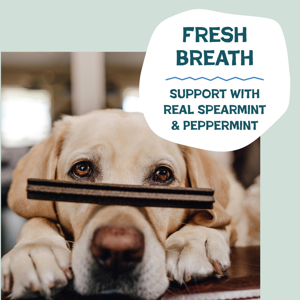 Shameless Pets Triple Menthe ingrédients upcyclés réduisent le gaspillage alimentaire.