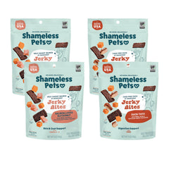 Shameless Pets Jerky Bites Moo Lobsta : friandise avec vraie viande, soutien pelage et peau.