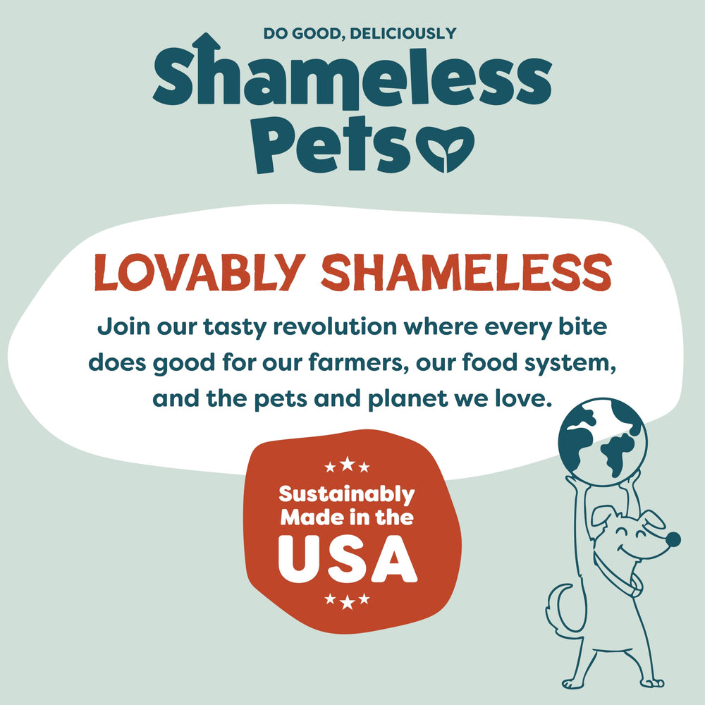 Shameless Pets Jerky Bites Digestive Soutien : goût varié et bénéfice digestif.