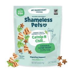 Shameless Pets croquettes chat – paquet croquant, snack sain pour chats d'intérieur.