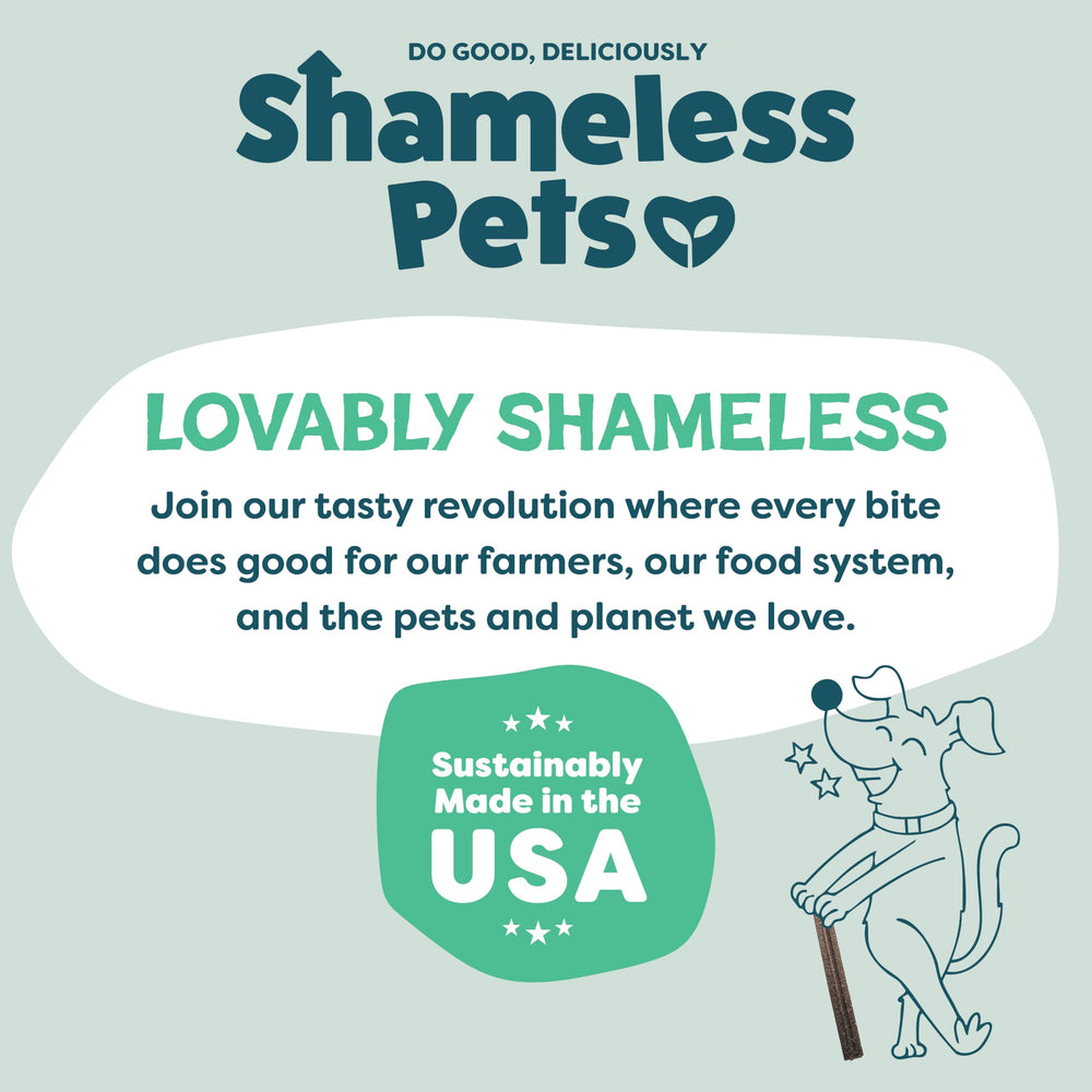 Shameless Pets Triple Menthe sans céréales adaptées à tous les chiens.