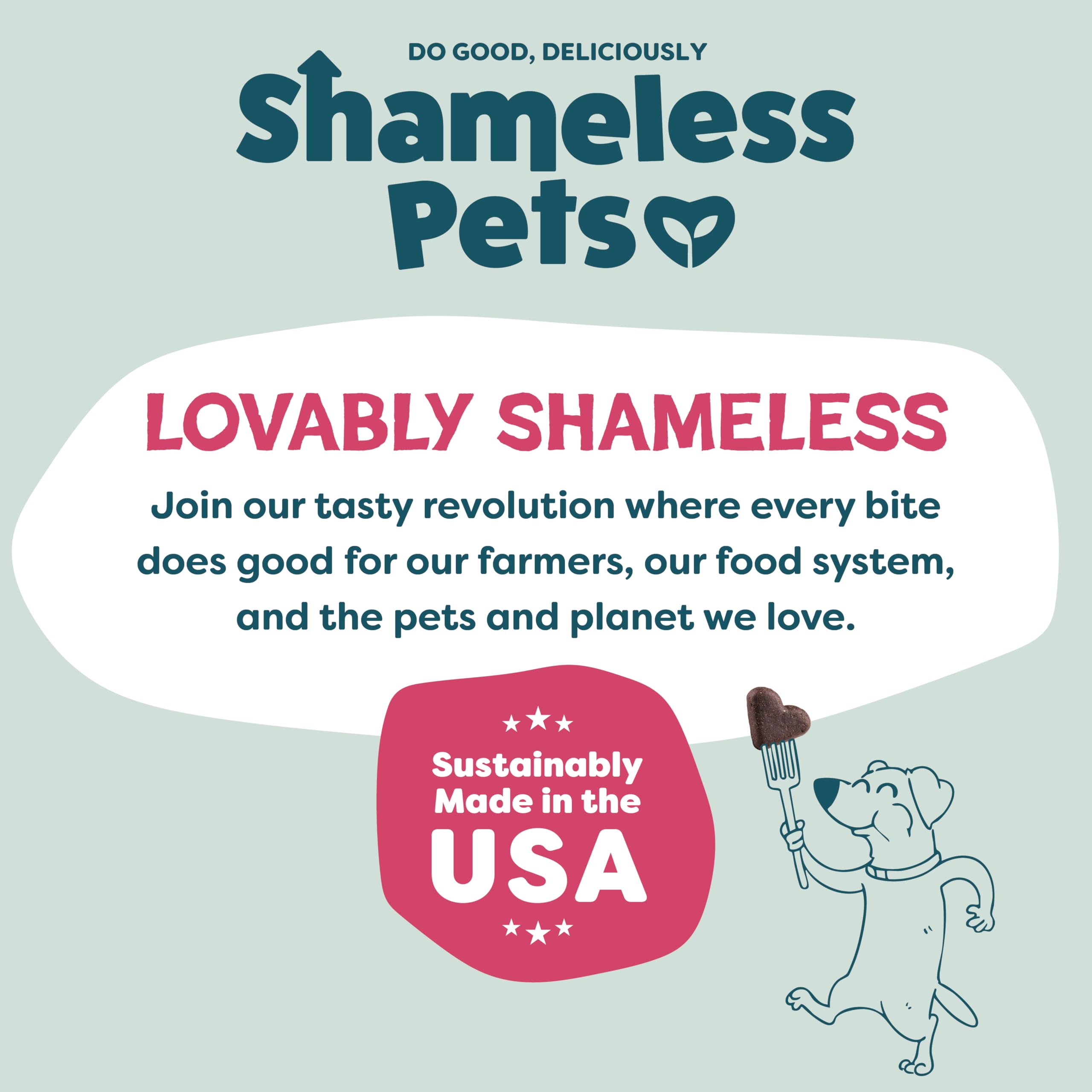 Shameless Pets - chaque saveur vise un bénéfice nutritionnel spécifique pour le chien.