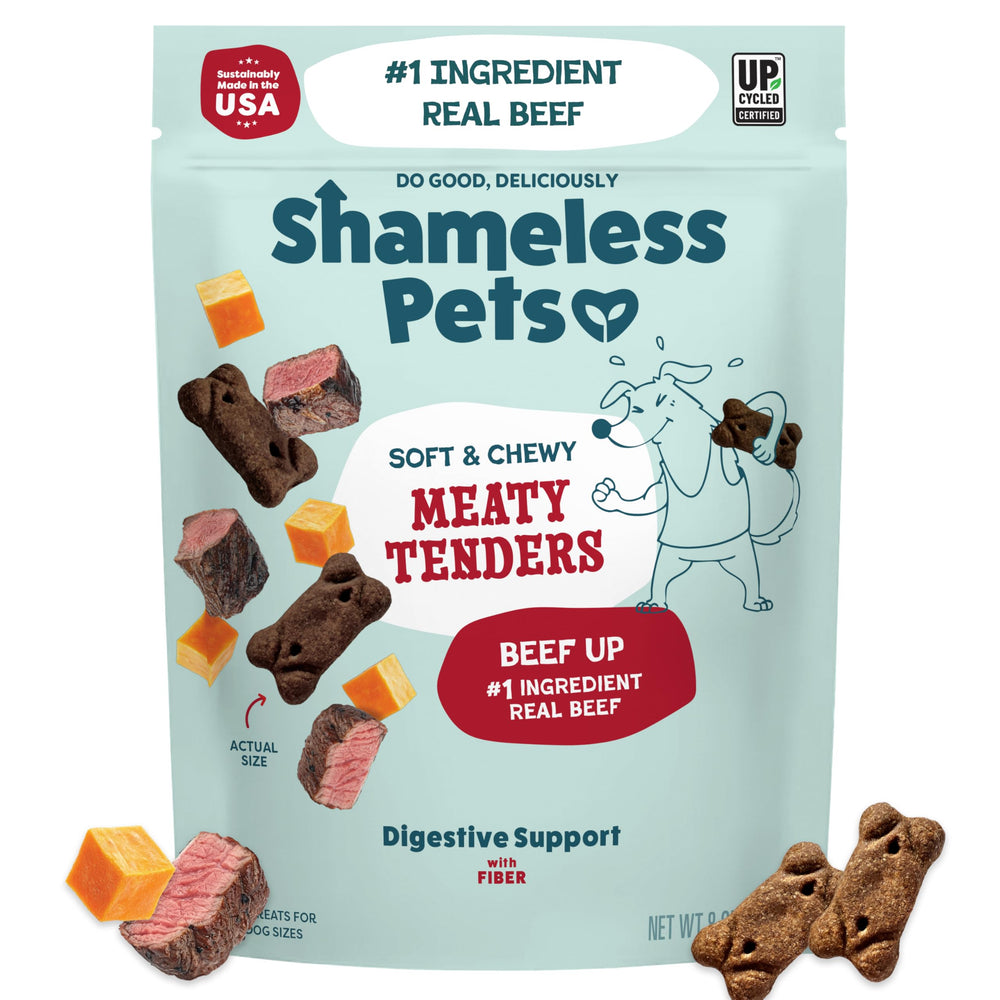 Shameless Pets friandises soft au boeuf, premier ingrédient savoureux