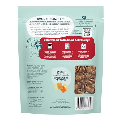 Shameless Pets Beef Up Meaty Tenders : bouchées savoureuses adaptées à tous les chiens.