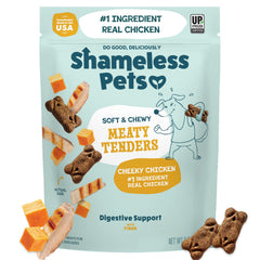 Shameless Pets Tendres poulet doux : friandise savoureuse pour chiens actifs.
