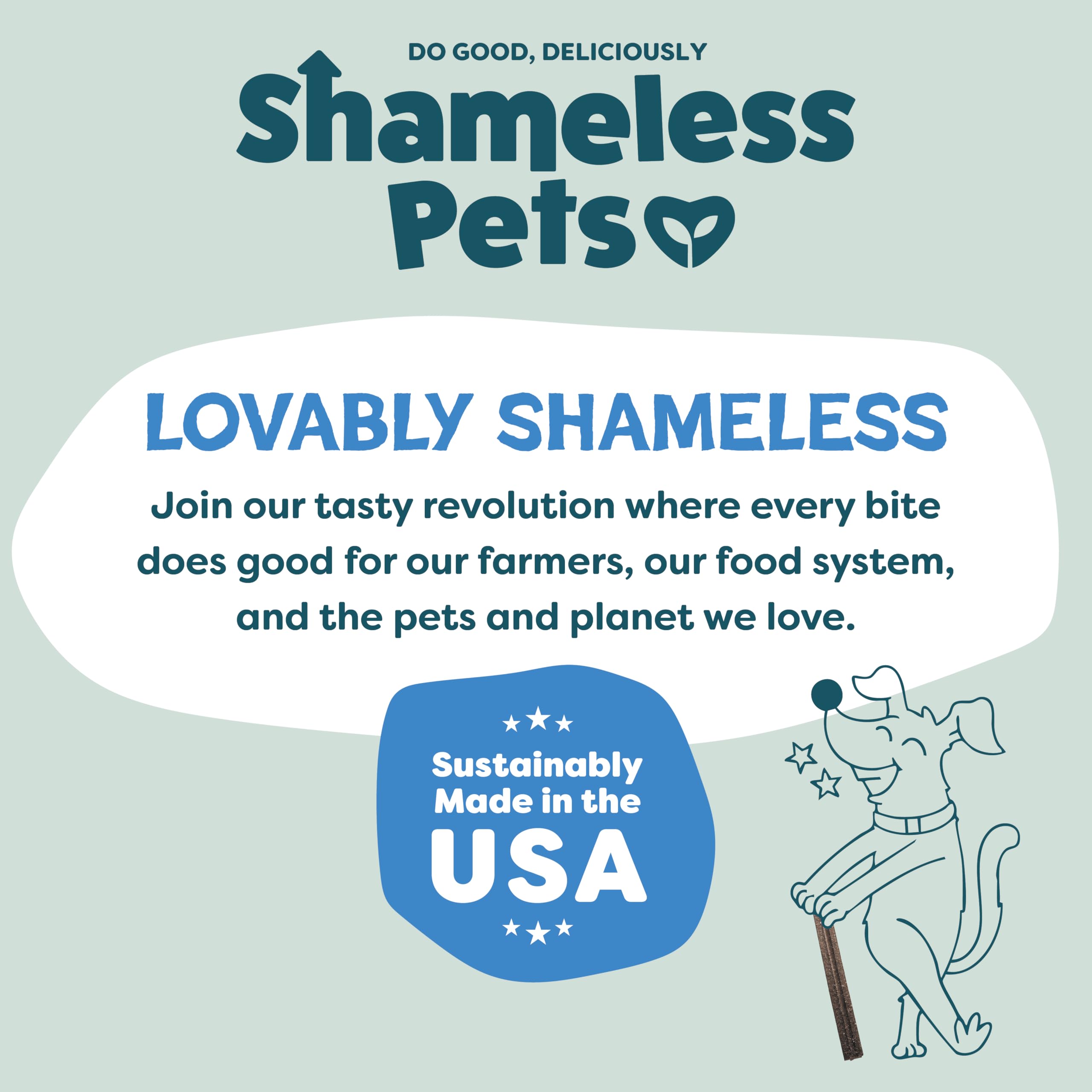 Produit fabriqué aux États-Unis Shameless Pets Toothberry Dental Minis