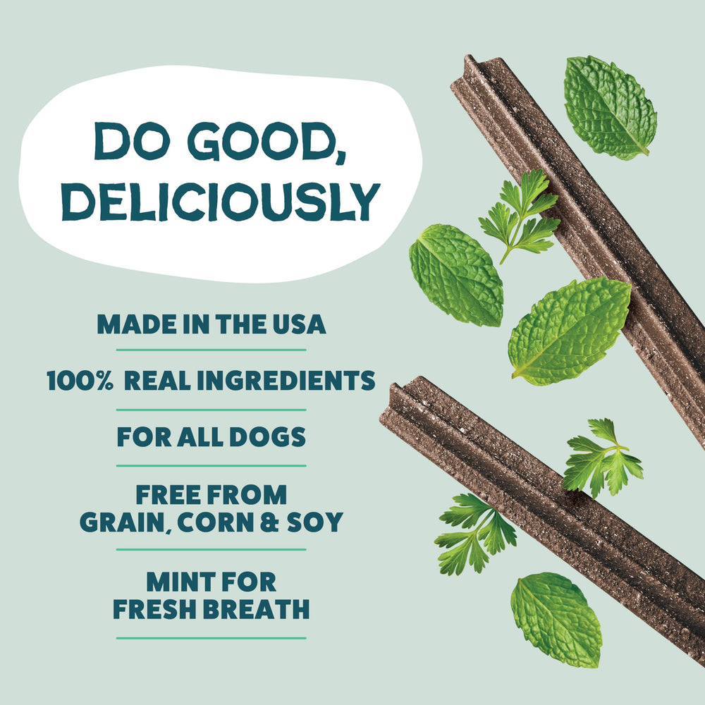 Shameless Pets Triple Mint – saveur myrtille menthe pour haleine fraîche.