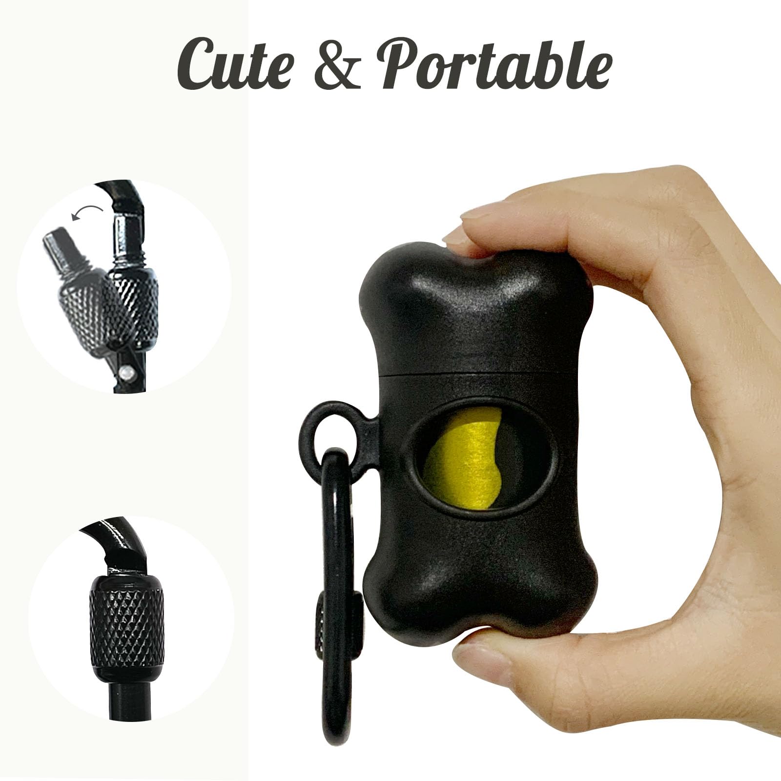 Carabiner en aluminium SHAOUMAN, clip pratique jusqu'à 20 livres.