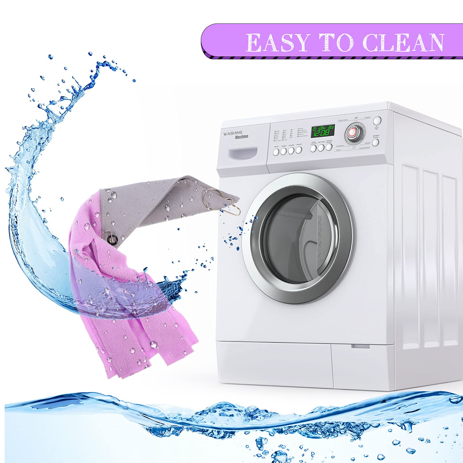 Hamac gris Shappy avec rose ou violet, offre un abri doux et sûr.