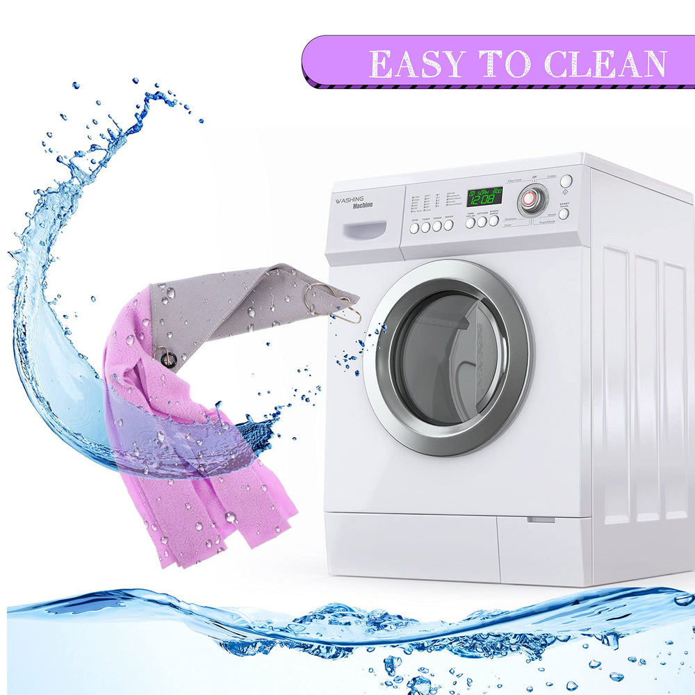 Hamac gris Shappy avec rose ou violet, offre un abri doux et sûr.