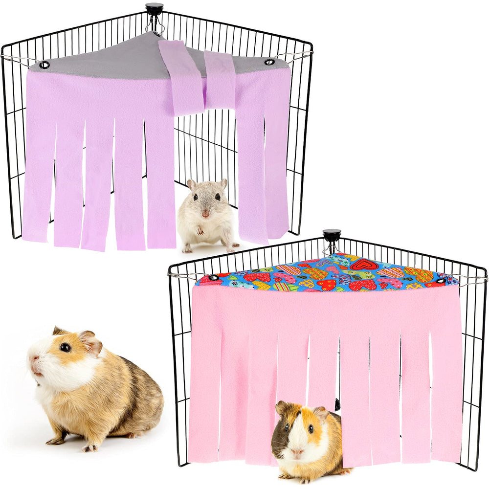 Hamac-refuge peluche Shappy gris et rose, offre un endroit douillet pour se reposer.