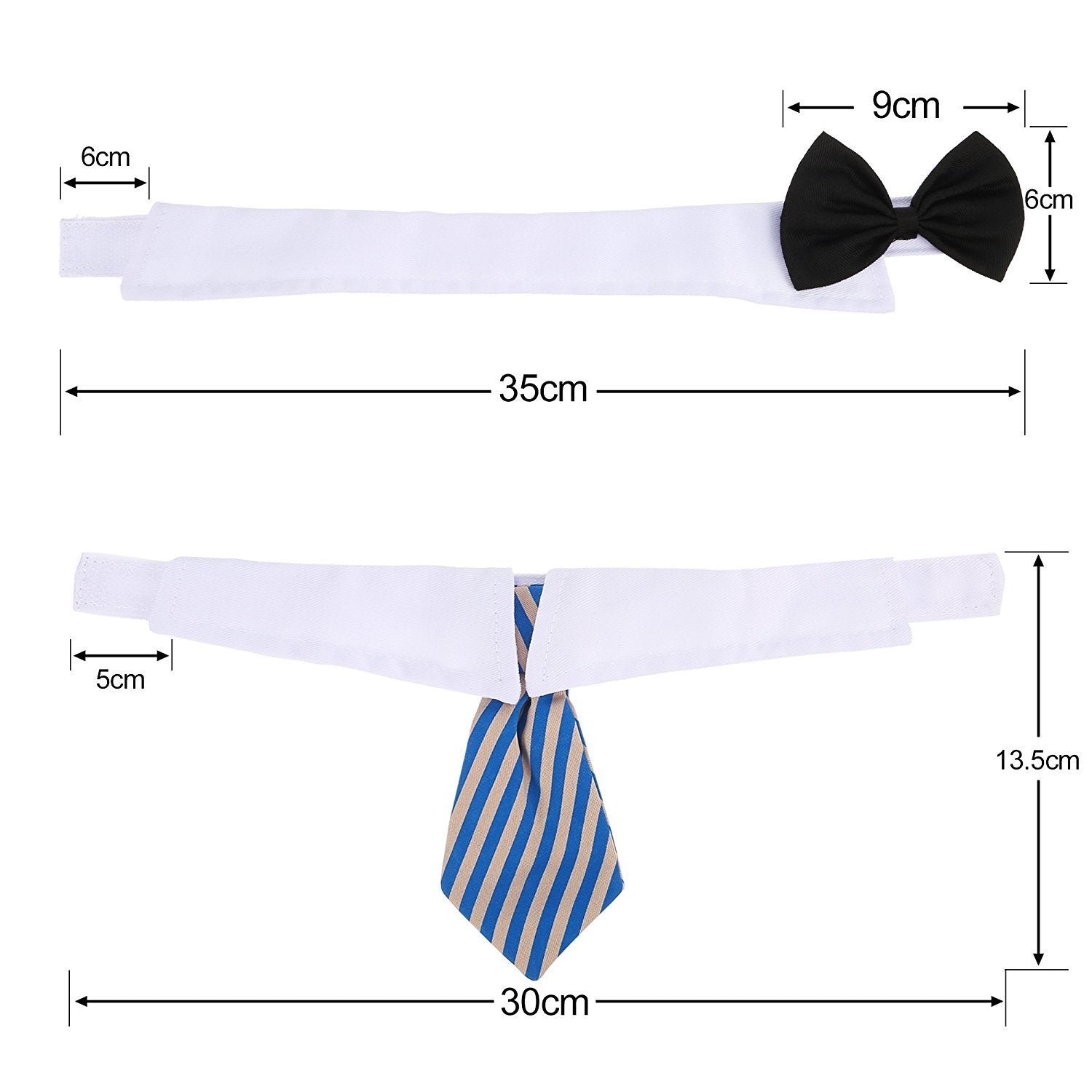 Shappy noeud papillon noir pour animaux, élégant et confortable