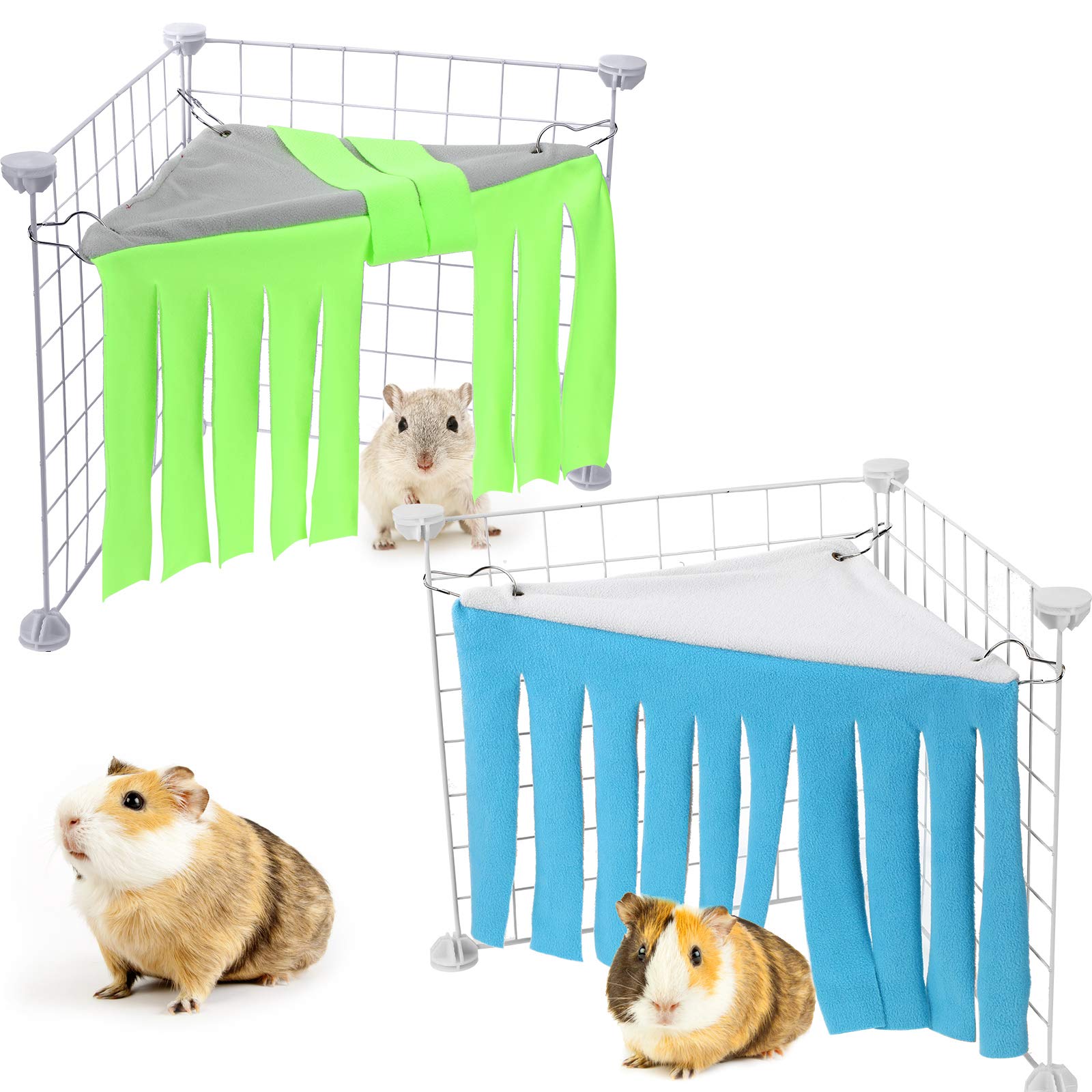 Shappy refuge-angle en peluche, ensemble de 2 pièces pour petits animaux et jeu