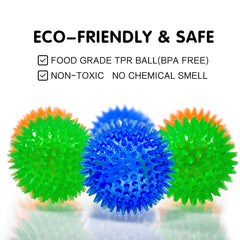 SHARLOVY boules TPR texturées pour dentition et massage des gencives.
