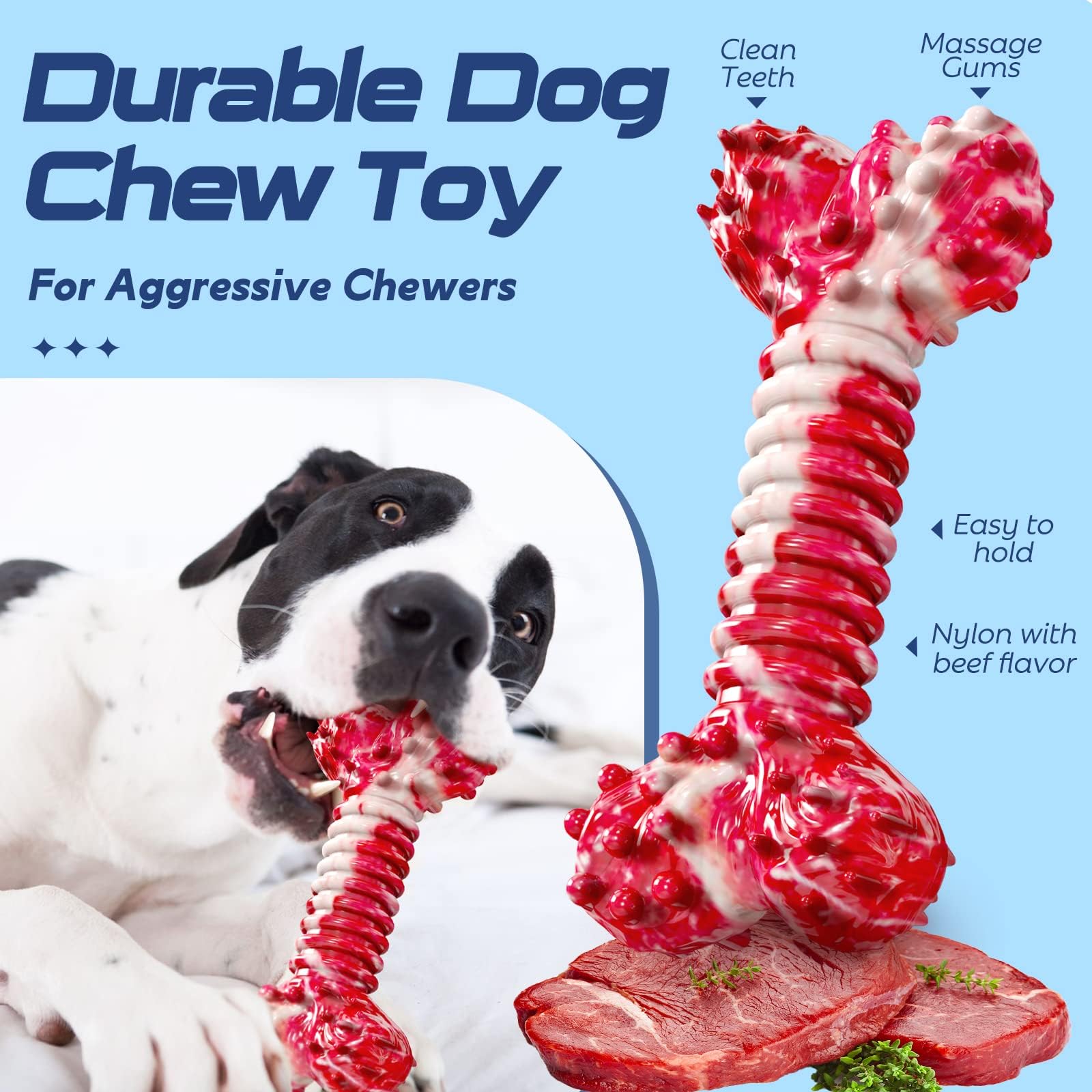 Os dur SHARLOVY pour mâcheurs puissants, longue durée de jeu.
