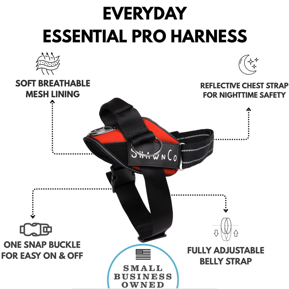 Patchs réfléchissants latéraux ShawnCo Essential Pro pour une meilleure visibilité nocturne.