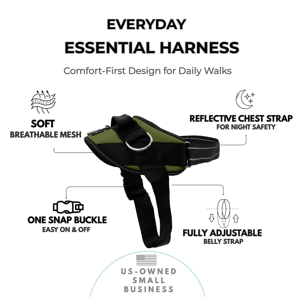 Harnais ShawnCo Essential avec doublure maille douce pour le confort quotidien.
