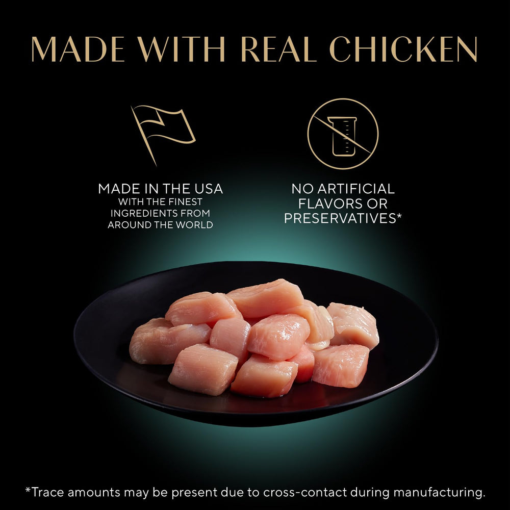 Tranches humides Sheba Chat Poulet – repas pratique et propre.