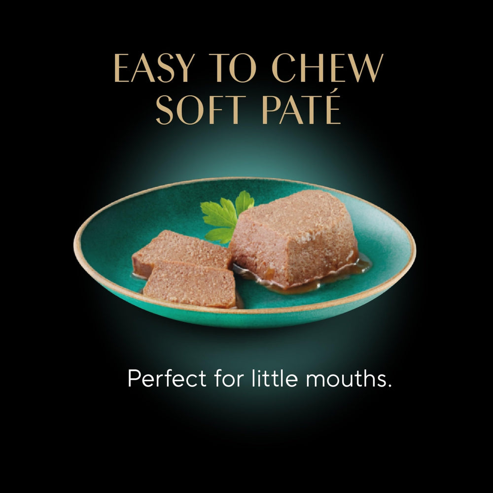 Texture onctueuse facilitant la prise en bouche pour chatons Sheba.