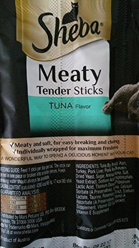 Sheba Meaty Tender Sticks Thon – batonnet pour moments de jeu appréciés