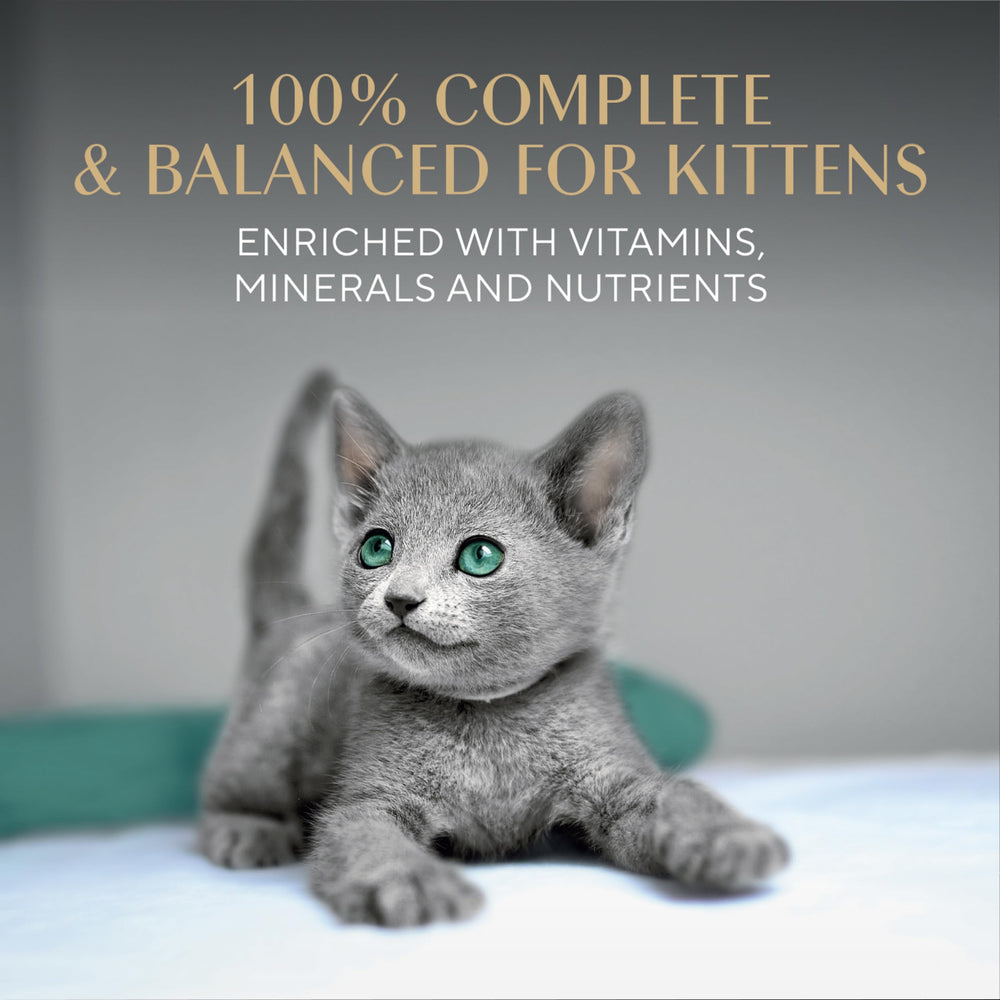 Sheba Perfect Portions chaton, riche en DHA pour soutenir le développement cognitif.