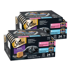 Sheba Perfect Portions Pate au saumon durable, pour repas proteines et savoureux.