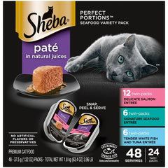 Sheba Perfect Portions Pate saumon durable pour chat adulte