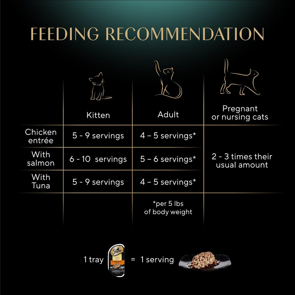 Portions quotidiennes faciles à servir pour chat, rationnement simplifié.