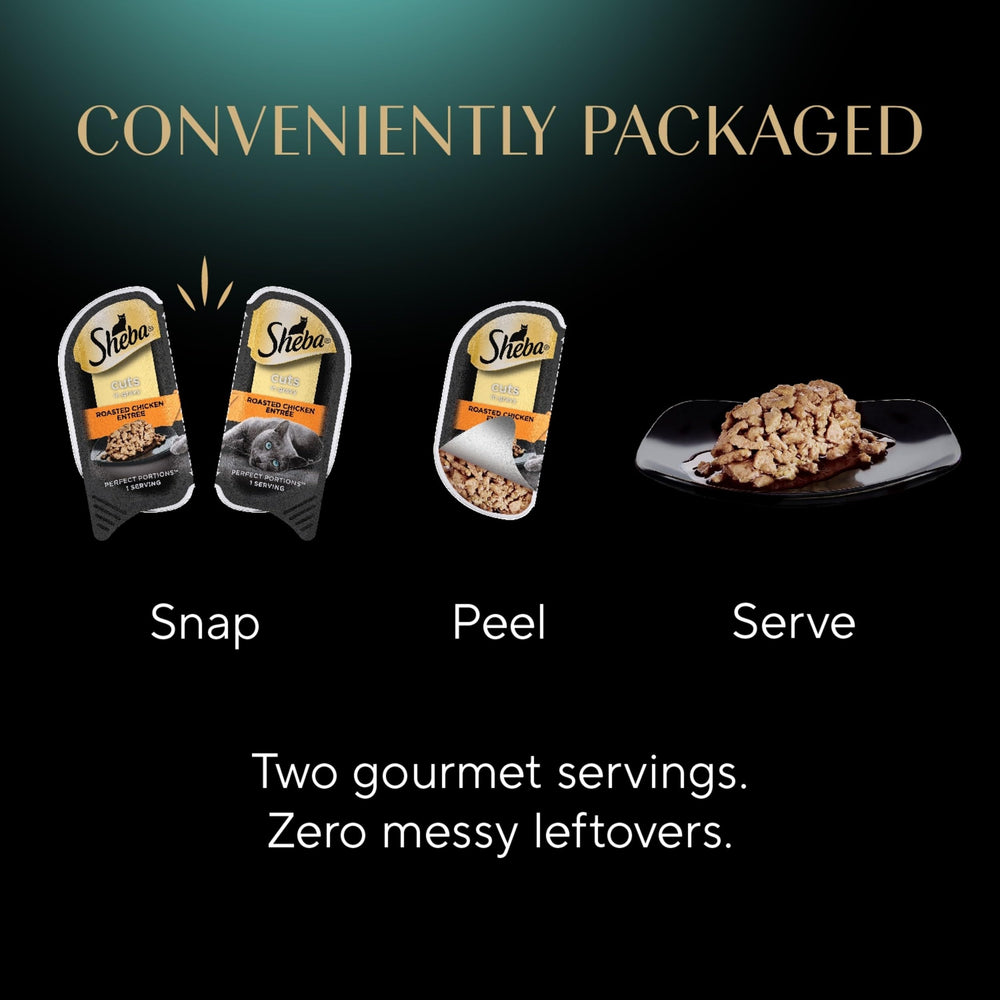 Sheba Portions Parfaites : format pratique pour deux repas quotidiens