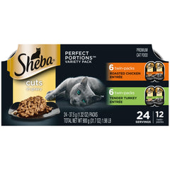 Sheba tranches-sauce-poulet : bouchées tendres et hydratantes grâce à la sauce.