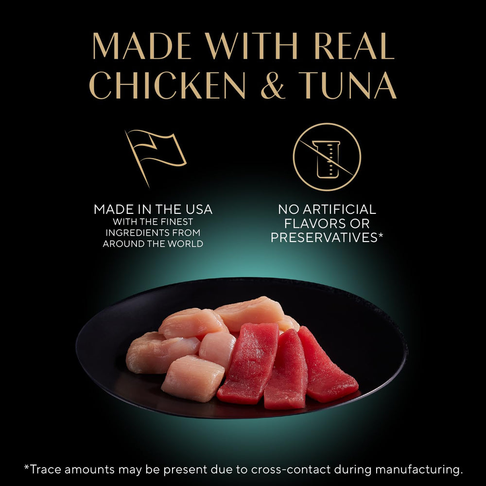 Sheba tranches-thon-gravy : texture tendre en sauce pour chats adultes.
