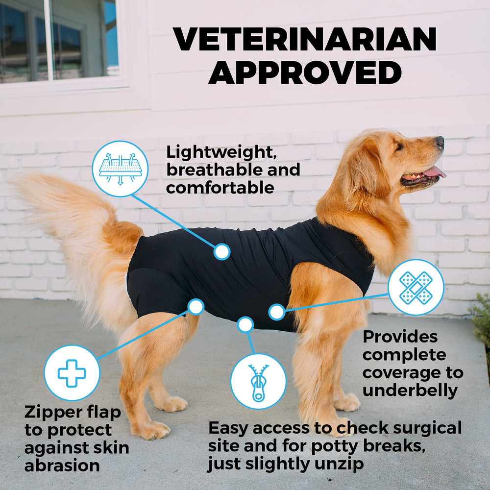 Shed Defender Recovery Suit: dos du chien, mobilité préservée lors de la convalescence.