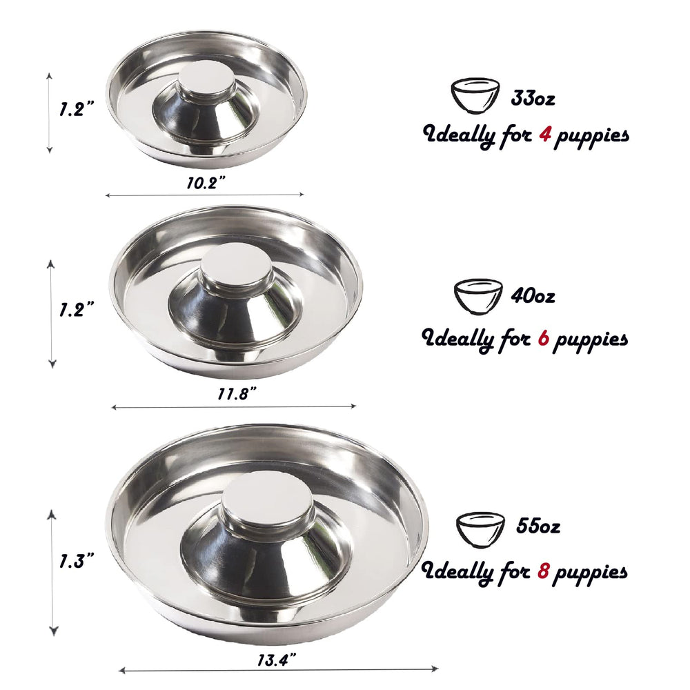 Bol en acier inoxydable Sheldamy, durable et sans odeur pour tous les chiens.